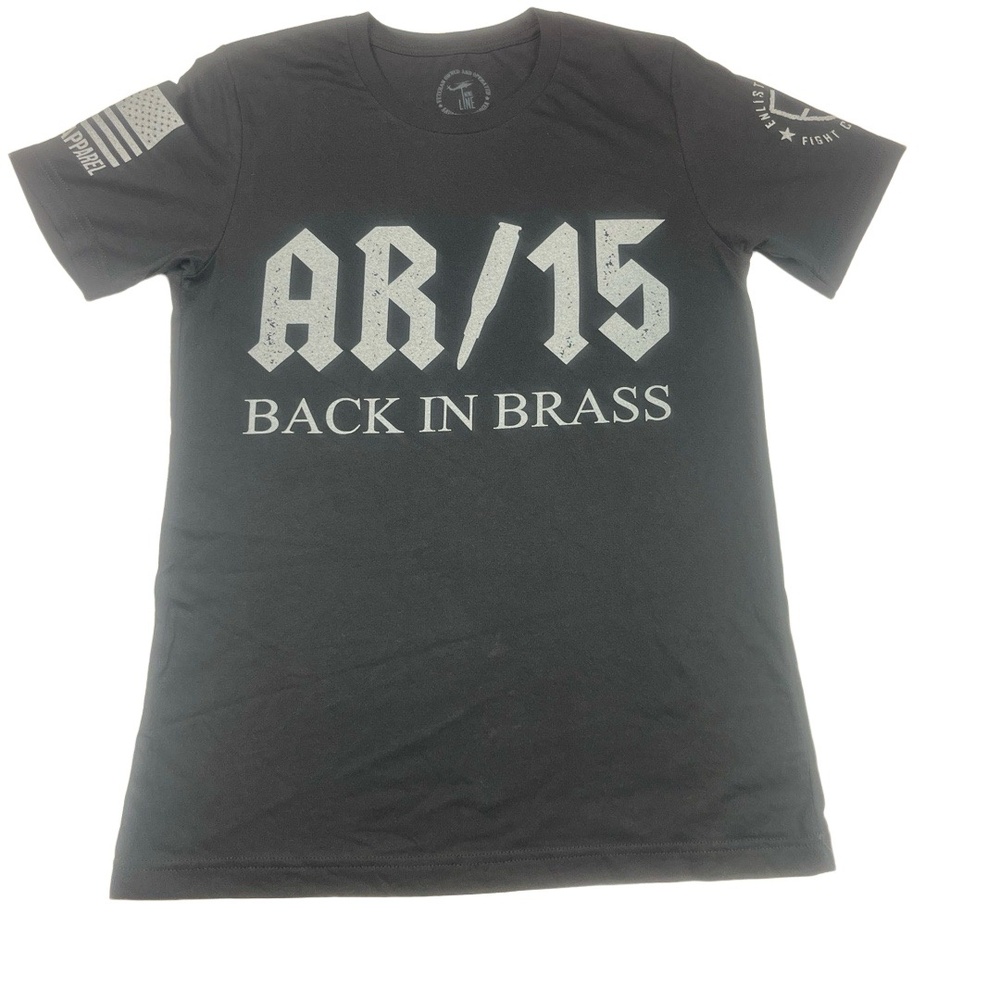 Nine Line Apparel Short Sleeve T-Shirt S Black Patriotic American Flag Unisex